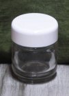 Leerglas-Tiegel, 50ml, Weißglas, m. Verschraubung