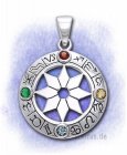 Astrologisches Rad 925-Sterlingsilber 