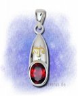 Widder - mit Granat 925-Sterlingsilber