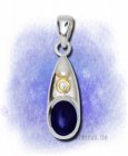 Stier - mit Lapislazuli 925-Sterlingsilber