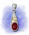 Krebs - mit Karneol 925-Sterlingsilber