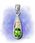 Jungfrau - mit Peridot 925-Sterlingsilber