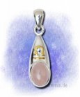 Waage - mit Rosenquarz 925-Sterlingsilber